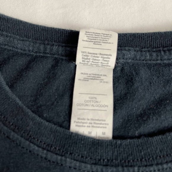 Gildan T-Shirt Top Women Size M Black Hedley Canadian Tour 2016 Crew Neck Cotton - Picture 5 of 6